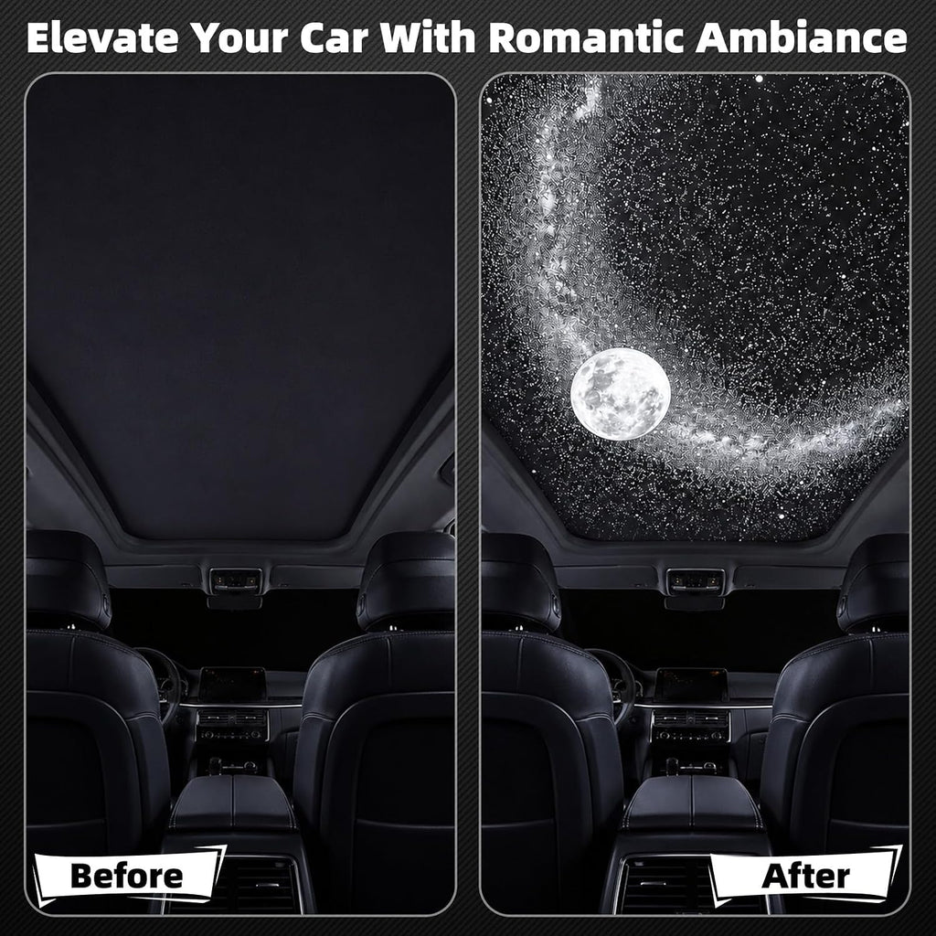 USB Galaxy Projector Night Light, 360°Rotation Night Light Star Projector with Romantic Atmosphere, Portable Mini Star Roof Lights for Car Bedroom Decor