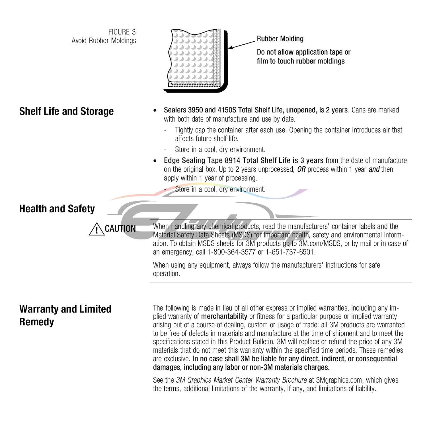 8520ES Matte Clear Edge Sealer Sealing Tape for Vinyl Wrap Perforated Film Made from Genuine 3M