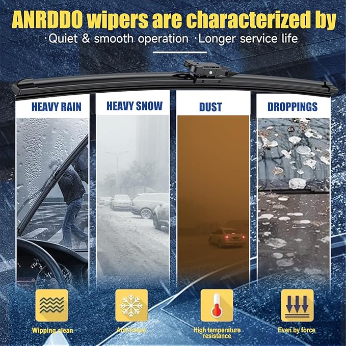 3 wipers Replacement For 2011-2016 2017 2018 2019 2020 2021 2022 2023 Ford - Image 3