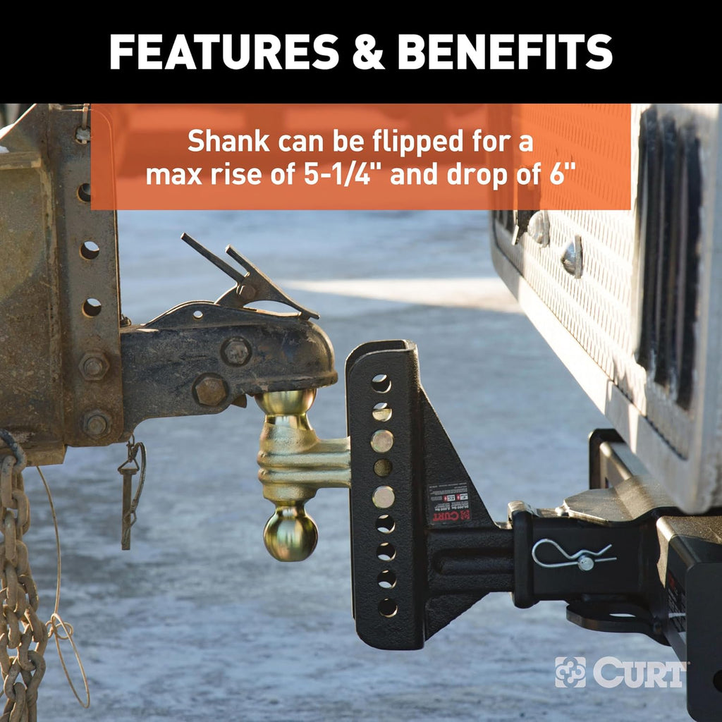 Curt 45902 Adjustable Channel-Mount Ball Mount