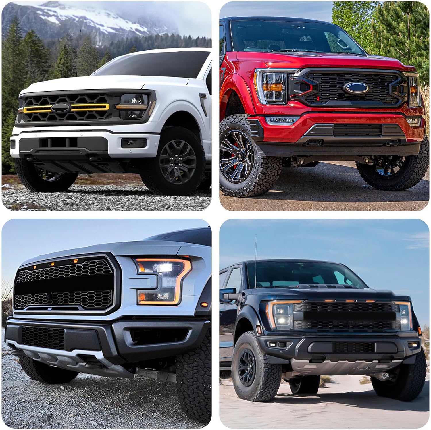 Tow Hooks Covers for Ford F150 2004-2026 Bronco Base/Big Bend/Outer Banks 2021-2026 Compatible with Toyota Tundra Accessories 2017-2021 (Black)