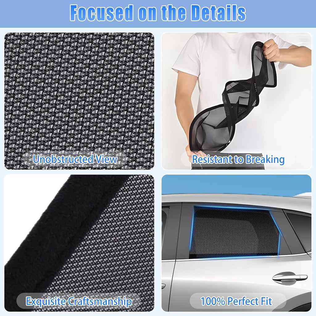 ZATOOTO Car Window Shades CX5 2017-2023 for Rear Window 2Pack car Shades for Back Windows Baby & Pet | Blocks 99% UV Rays & Heat | Breathable Mesh for Privacy & Bug Protection | Camping & Travel
