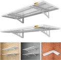 2Pack 1.64x4ft Adjustable Metal Garage Wall Shelving Heavy Duty Garage Storage