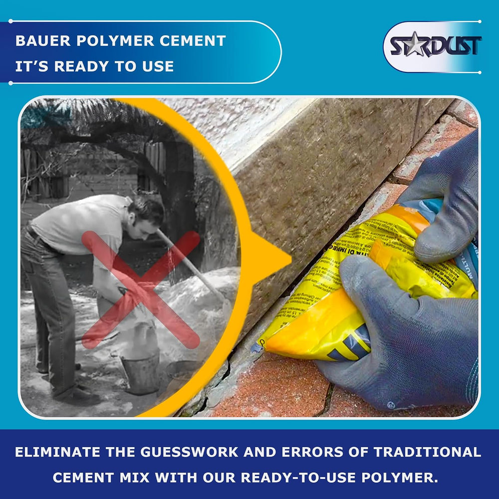 Bauer Instant Polymer Cement 4-Pack - Ready-to-Use Alternative to Mortar &amp...