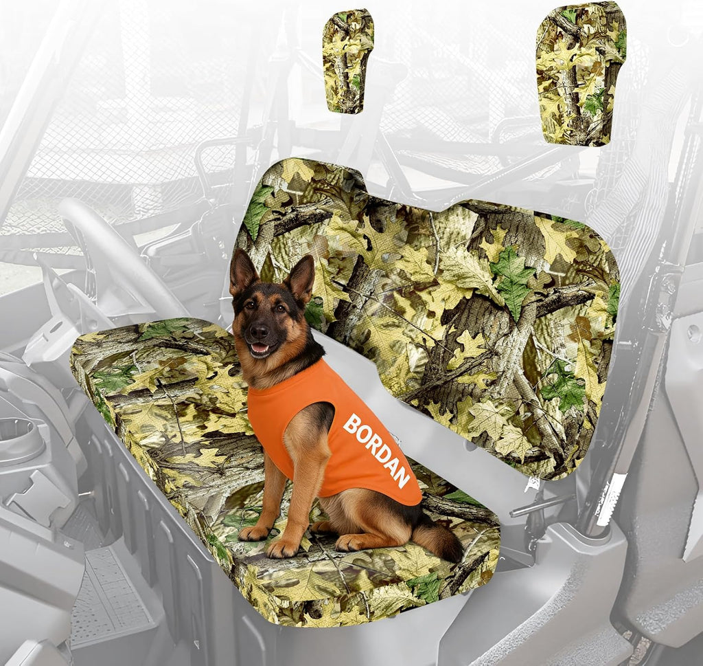 BORDAN UTV Seat Cover for Pioneer 1000/1000-5/1000-6 2016-2025, 1680D Heavy Duty Camo Seat Covers for Pioneer Full Protection Outdoor Waterproof Bench Seat Cover(4 PCS)
