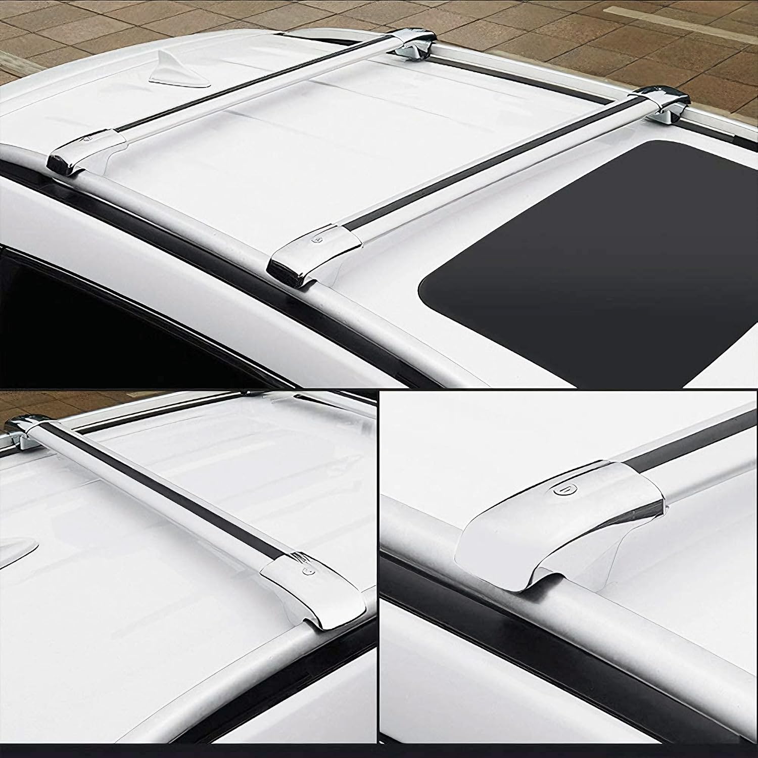 2Pcs Roof Bars Fit for KIA Telluride 2027 X-Line/X-Pro Aluminum Alloy Side Bars Cross Rails Roof Rack Luggage Carrier(Only for X-Line/X-Pro Version)