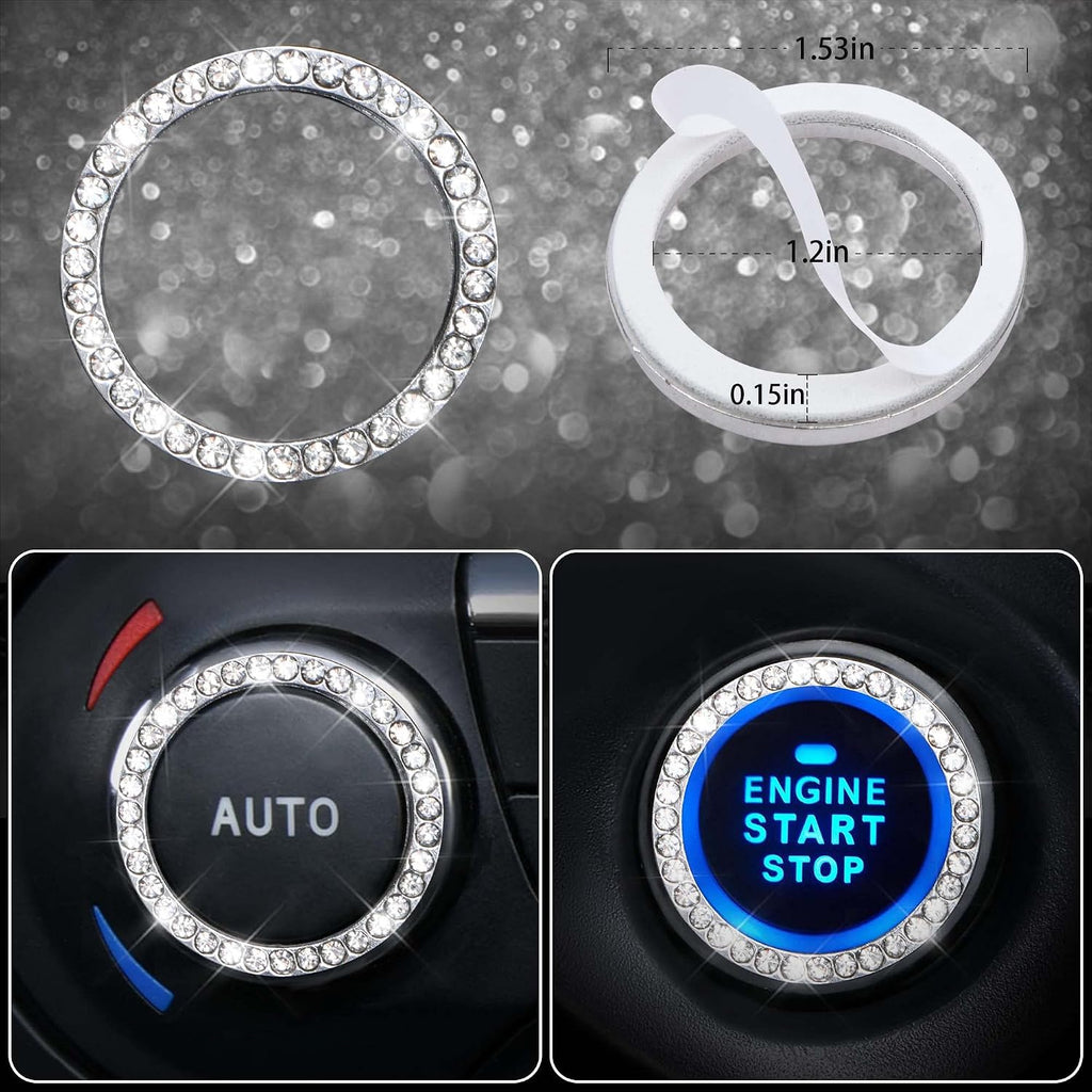 car pass 23 pcs bling diamond car accessories, view 9
