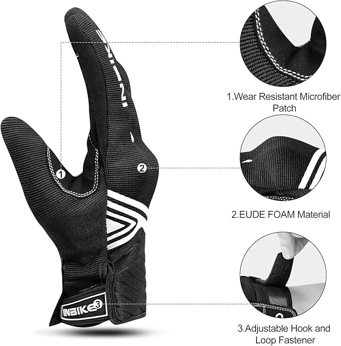 INBIKE Breathable Mesh Motorcycle Gloves Touchscreen - Image 3