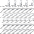 Moxweyeni 100 Pcs Heavy Duty Slatwall Panel Hooks Hanging Metal Slat Wall by Moxweyeni