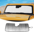 Linskip Custom Sunscreen Windshield Sunshade for 2021-2026 Ford Bronco Sun Shade, Interior Accessories, Reflective Outer Layer Sun Visor(Silver-Type A)