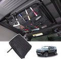 Roof Organizer Bag Storage for Hummer EV Accessories Sunroof Rooftop Panel Waterproof Foldable Heavy Duty Hardtop Cargo Carrier Bag Overhead for Hummer EV SUV Pickup 2022-2025 2026 (Front Roof-Left)