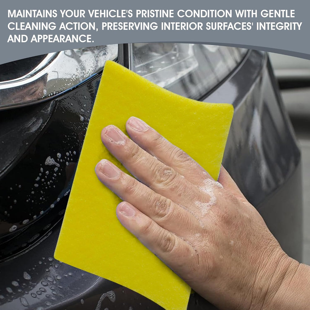 Nanoskin Scrub Away Tar Remover Pad, 6-Pack – Durable Non-Abrasive Cleaning Sponge Set for Cars, Trucks, Boats | 6" x 9" Multi-Surface Detailing Tool for Professional and DIY Use