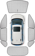 Forester Window Covers 2019-2024, 8PCS Full Coverage Set | Custom Fit, 99% Light Blocking, Graphene Heat Reflection, Foldable Storage, Ideal for Camping