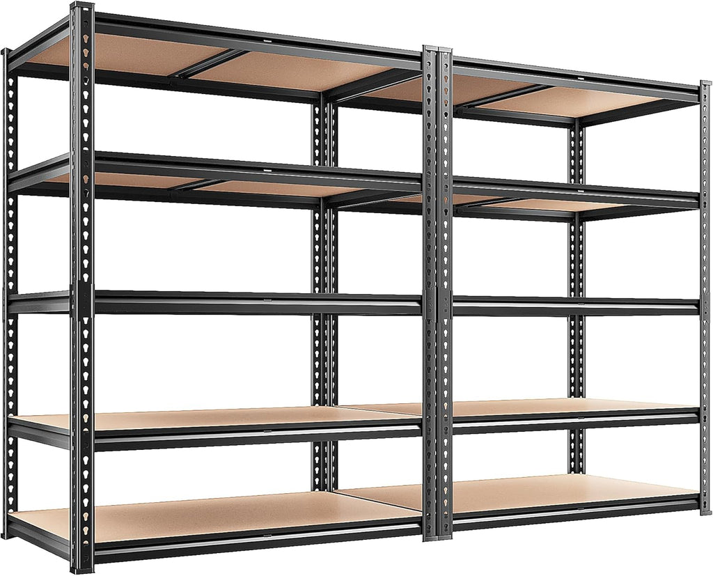 reibii 2 pack garage shelving, 2400lbs each,heavy duty, main product view