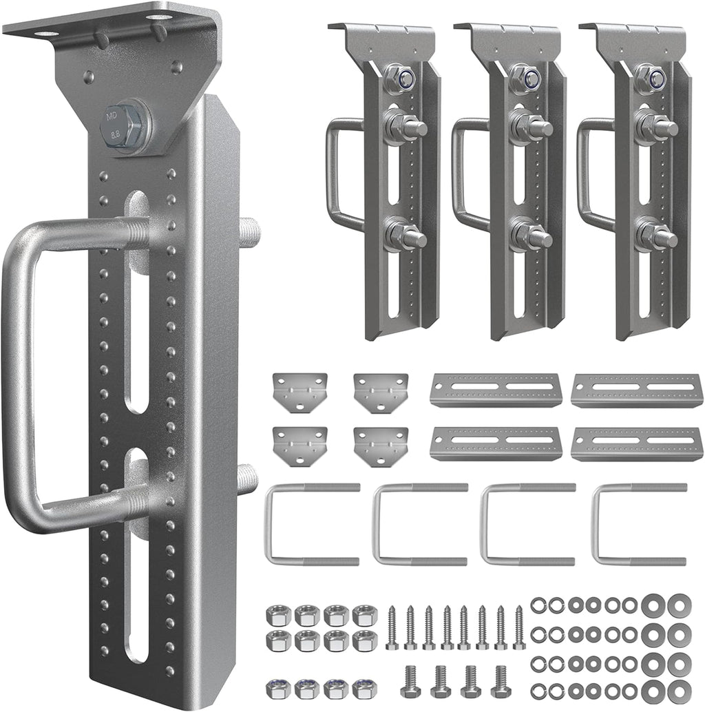 wellmax 10" boat trailer bunk brackets, heavy duty, main product view