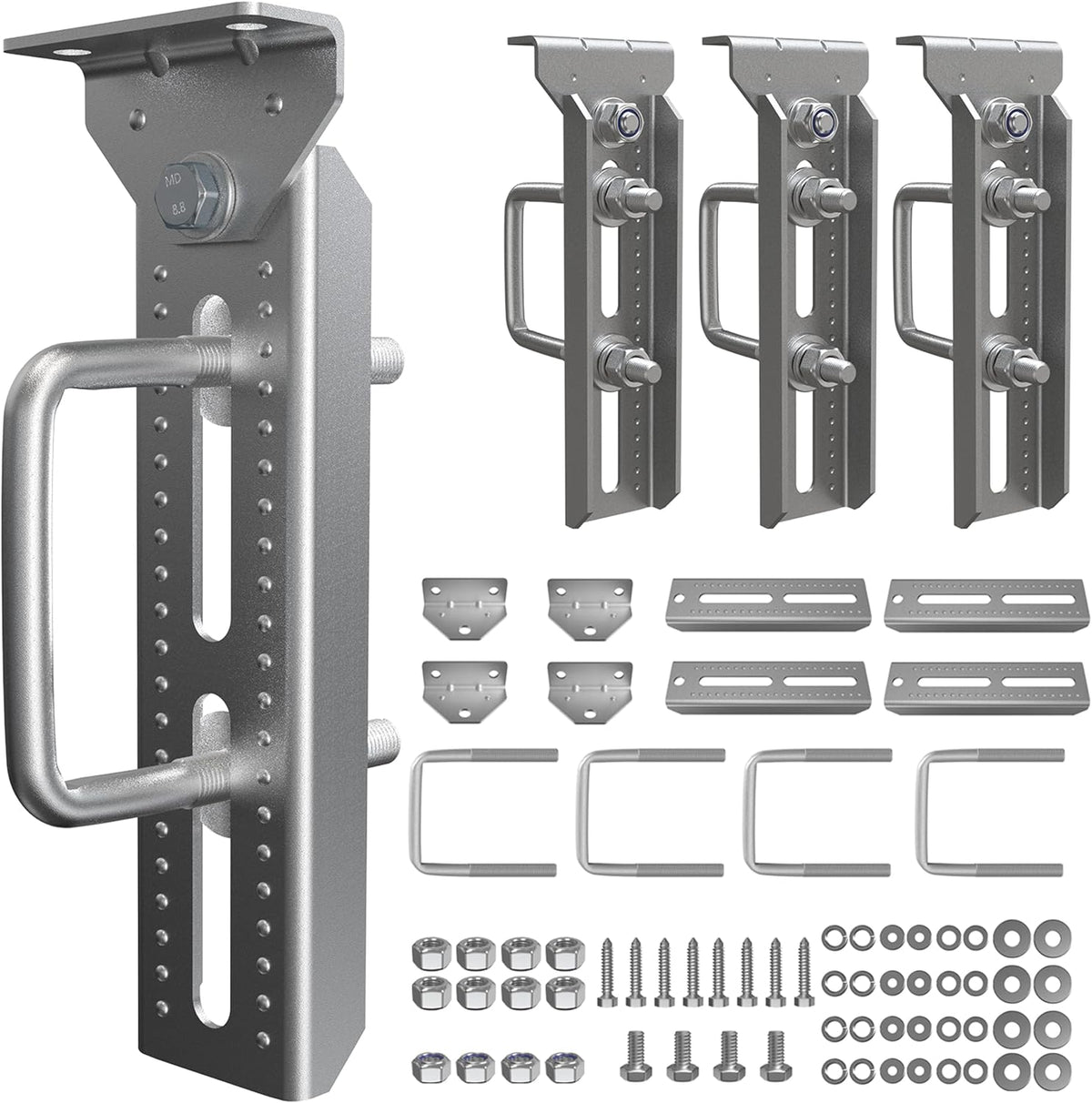 wellmax 10" boat trailer bunk brackets, heavy duty, main product view