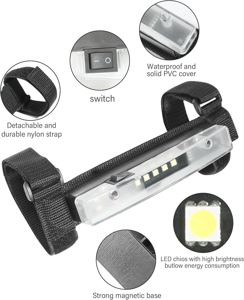 RACOONA UTV Dome Light,UTV Interior Light,Universal Roll Bar Mount LED Light,Car Accessories Interior Dome Light Utility Roll Cage Light Courtesy Light for UTV ATV RZR Truck Car Off Road Vehicle