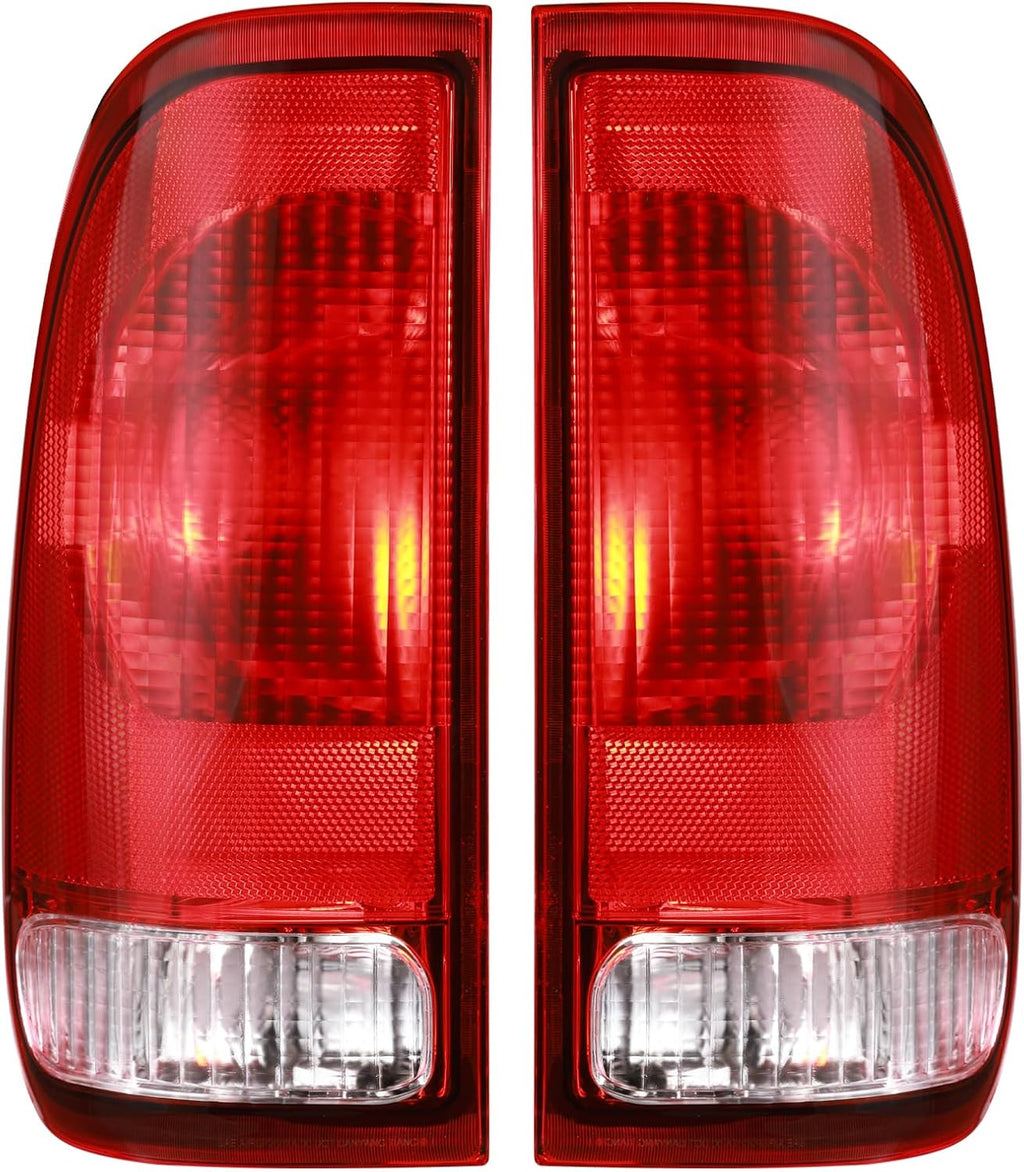 Boine Tail Light Compatible With 1997-2003 Ford F150 1999-2007 F250 F350 F450 F550 Super Duty Driver and Passenger Side Rear Light Brake Lamps