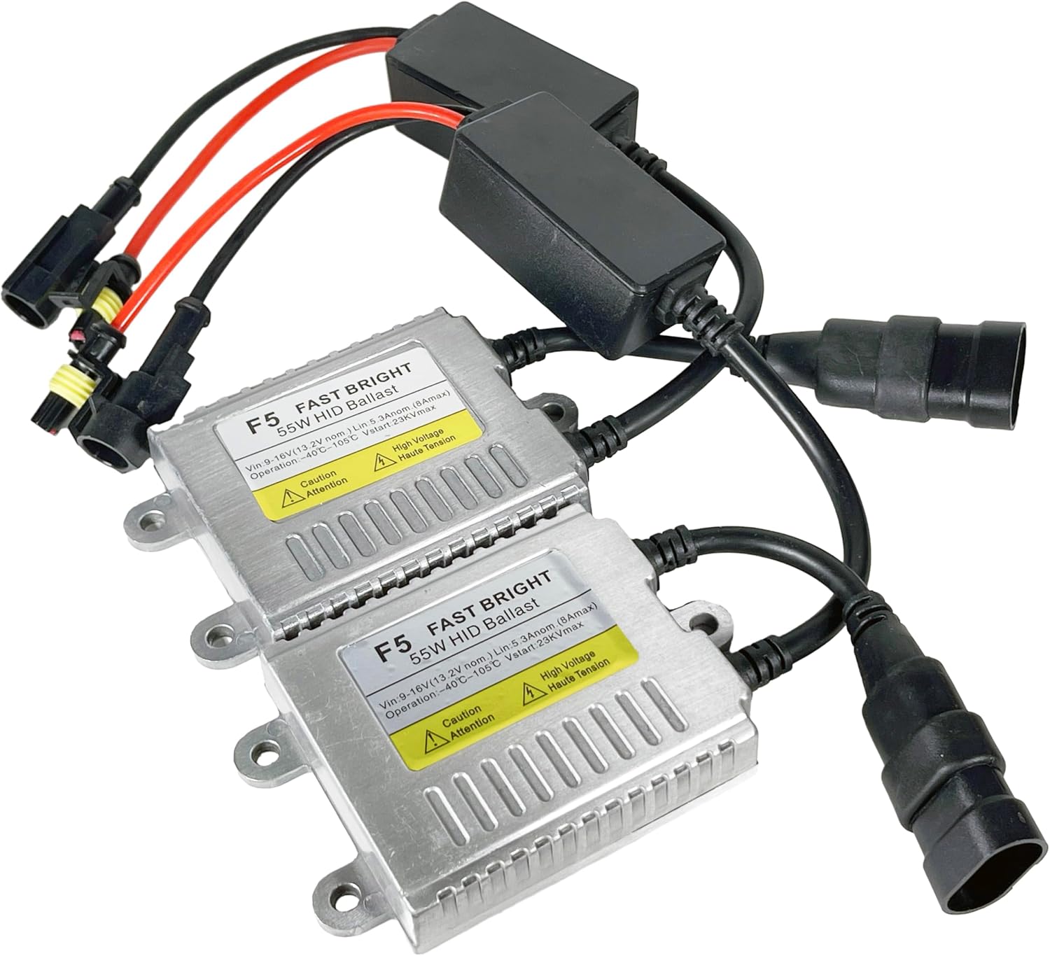 O-NEX AC 55W HID Ballast - Ultra Slim Waterproof Xenon for H1 H3 H4 H7 H8 H11 H13 9005 9006 9007 880 - Universal Fit Headlight Replacement, Pack of 2
