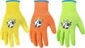 HANDLANDY 3 Pairs Kids Gardening Gloves Latex Free, Nitrile Coated Children by HANDLANDY