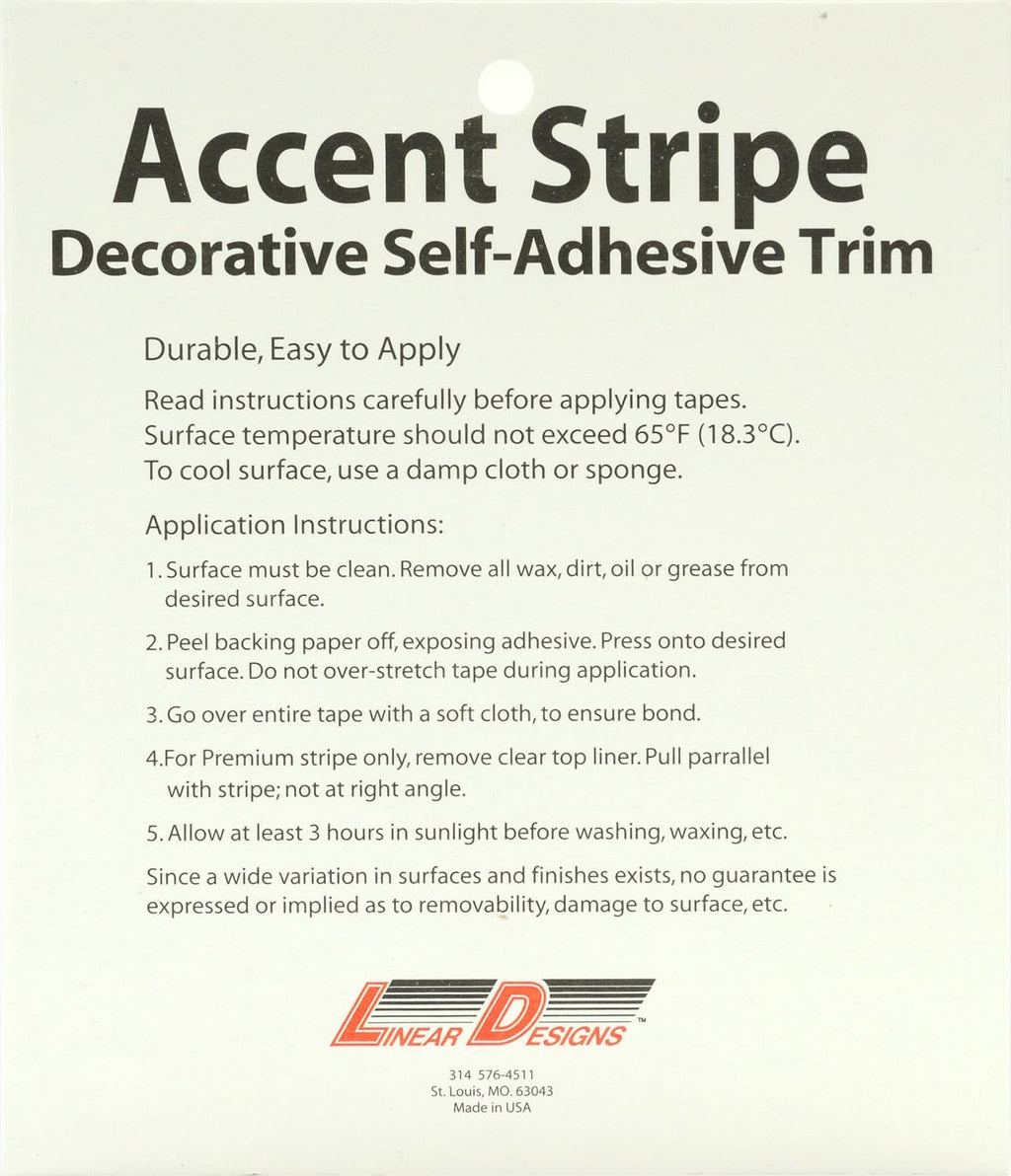 Solid Stripe for Auto Truck Boat - 3mil Vinyl - 3/4" x 50' - Black
