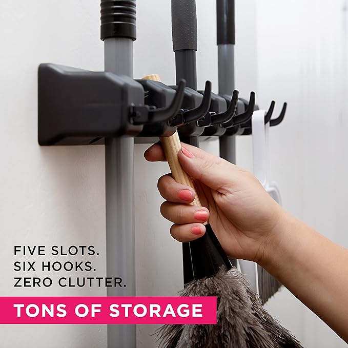 EXTRA GRIP Mop & Broom Holder Wall Mount - Image 2