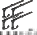 rustic floating shelf bracket 8 inch, cast iron, main product view