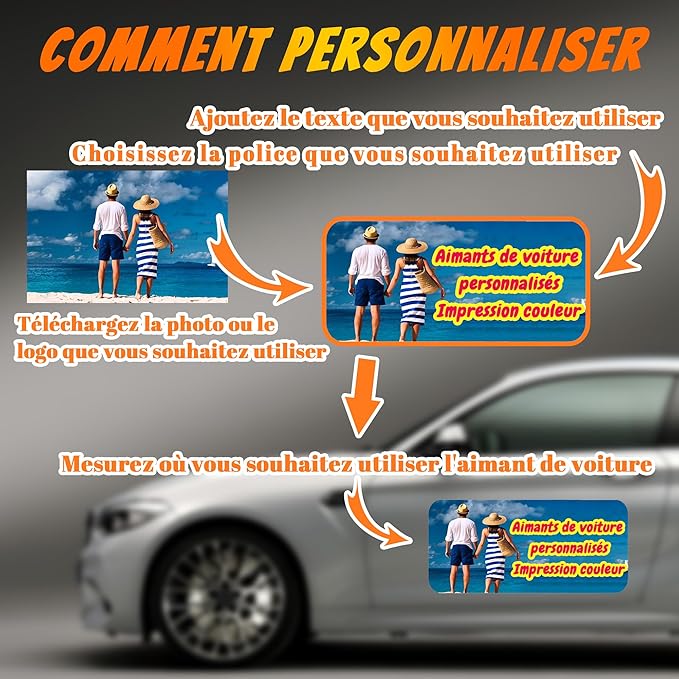 Custom Magnet Car Stickers, Personalised car Magnetic Signs - Image 3