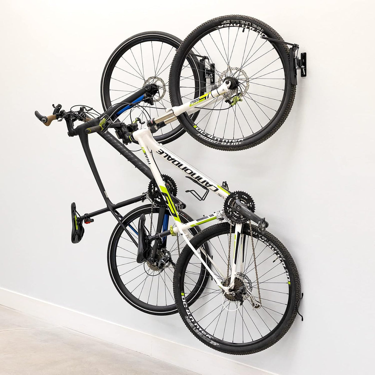 StoreYourBoard Bike Swivel Rack – Wall Mounted Garage Bike Storage, Vertical