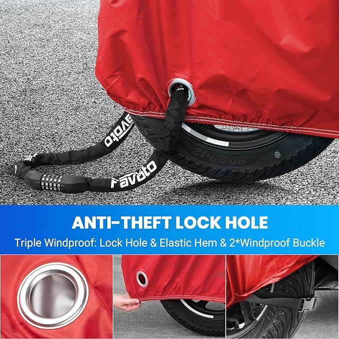 Favoto Motorcycle Cover Waterproof Outdoor - Image 4