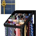 tiemaster wall mounted tie rack and scarf organizer, main product view
