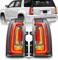 Pair LED Taillight Replacement for 2015-2020 GMC Yukon/Yukon XL Denali SLE SLT, Automotive Rear Light Assembly with Bulbs and Harness - OE Style Tail Lights Kit