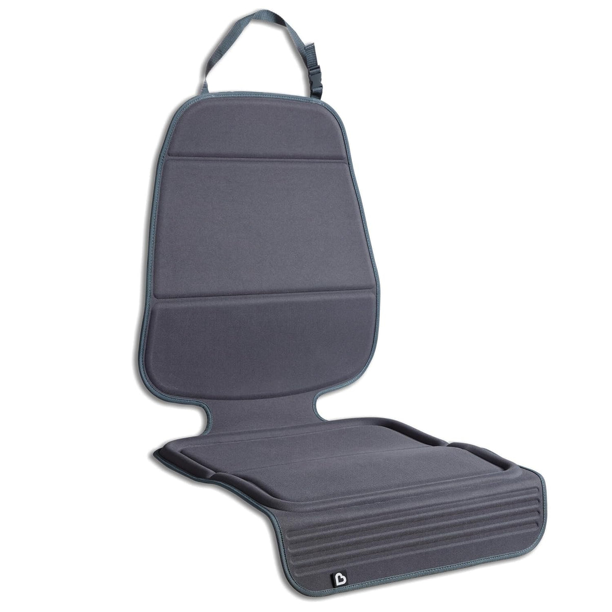 munchkin elite seat guardian car seat protector, dark, main product view
