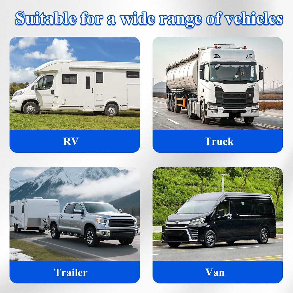 Aluminum Trailer Chain Holder, 7-Way RV Plug Holder Heavy Duty Towing Chain Organizer, Heavy Duty Anti-Rust Cable Wire Harness Holders for Camper Trailer Towing Accessories