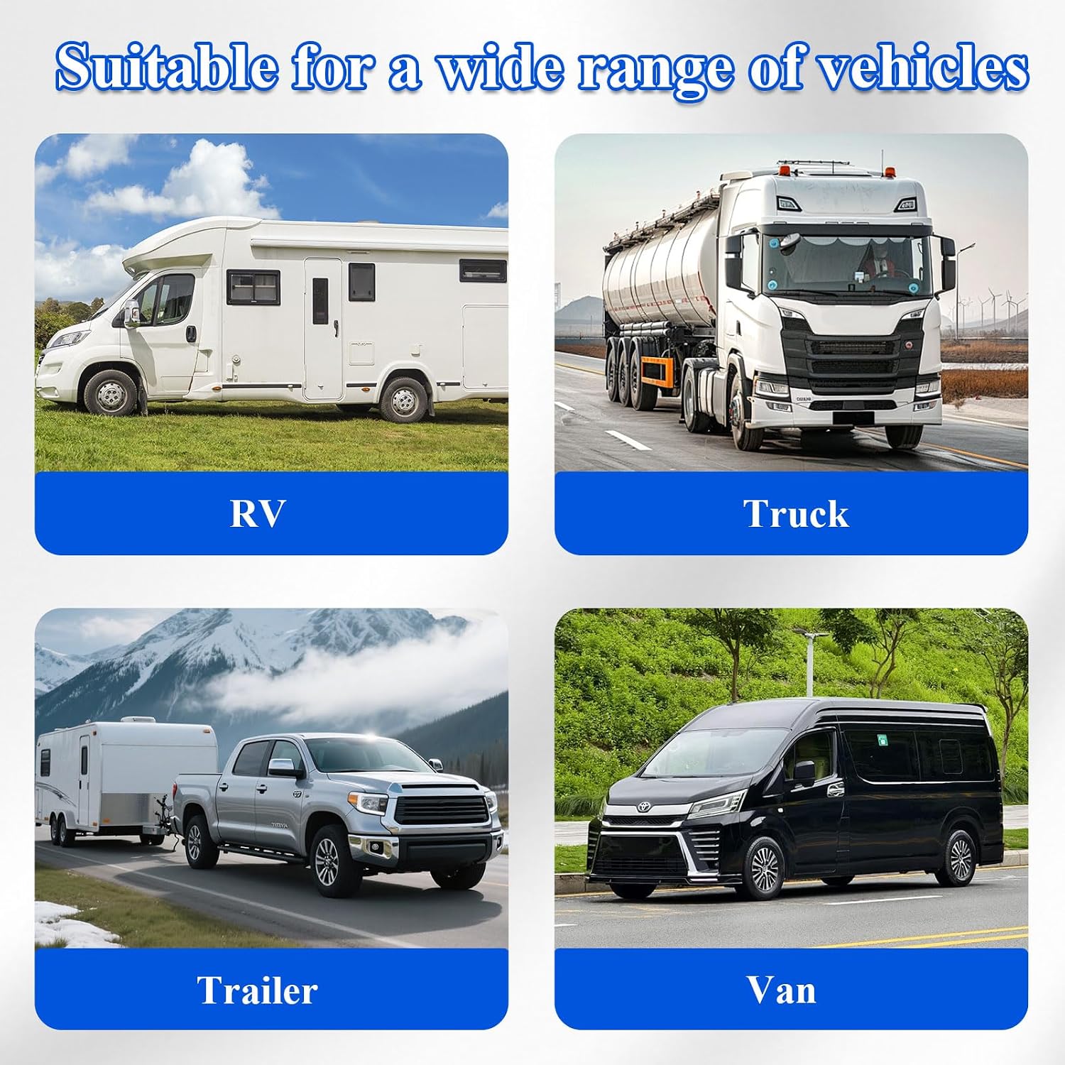Aluminum Trailer Chain Holder, 7-Way RV Plug Holder Heavy Duty Towing Chain Organizer, Heavy Duty Anti-Rust Cable Wire Harness Holders for Camper Trailer Towing Accessories