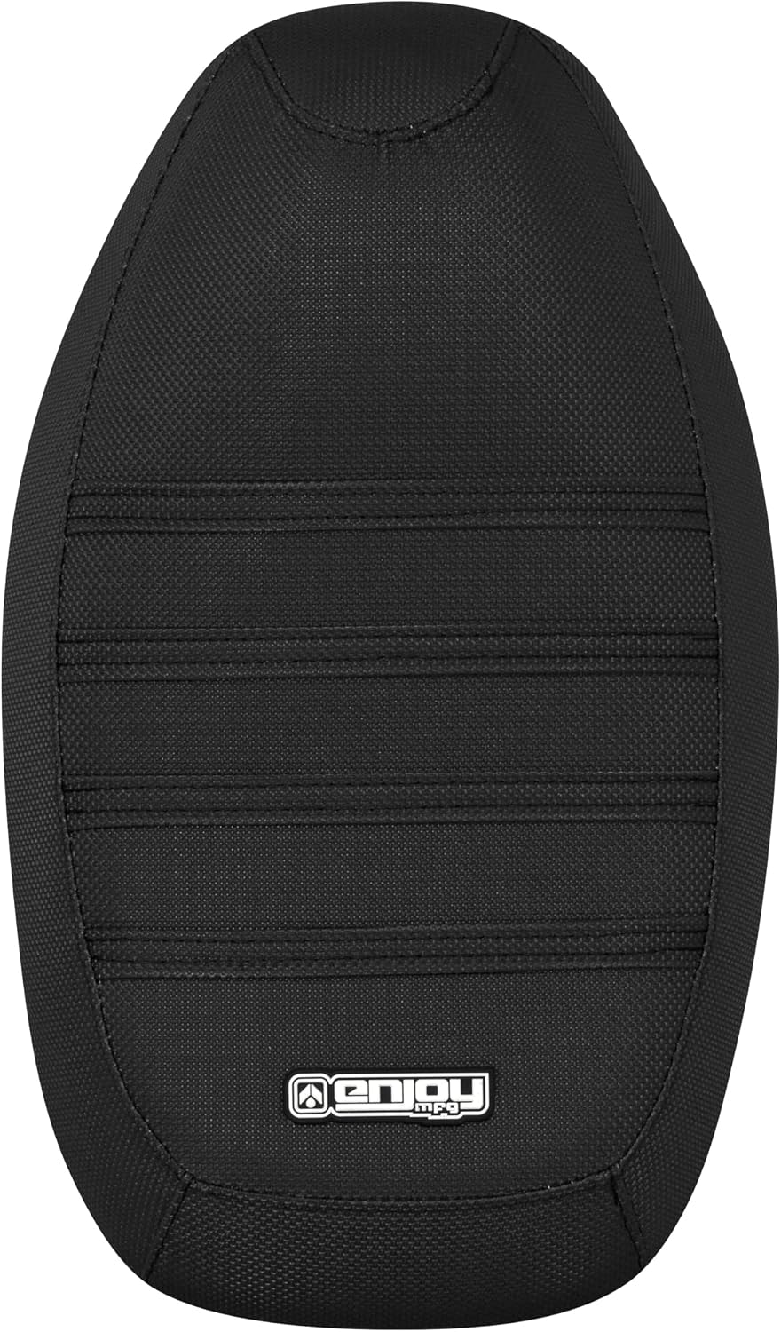 Enjoy Mfg Seat Cover - Compatible with Yamaha 1989 Zuma 50 CW50_#551 (All Black with Black Ribs)