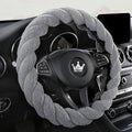 Luxury Fluffy Winter Car Steering Wheel Cover by HighnessHwoo