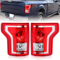 Boine Tail Light Compatible With 2015 2016 2017 Ford F150 F-150 Driver and Passenger Side Rear Light Brake Lamps - Bulb Included Replaces FL3Z-13405-A FL3Z-13404-A