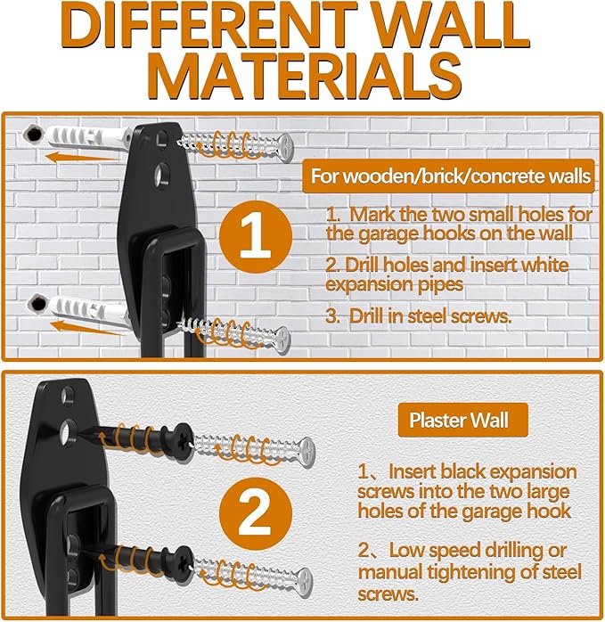 3-H Garage Wall Hooks 31 Pack, Garage Hooks Heavy Duty - Image 7
