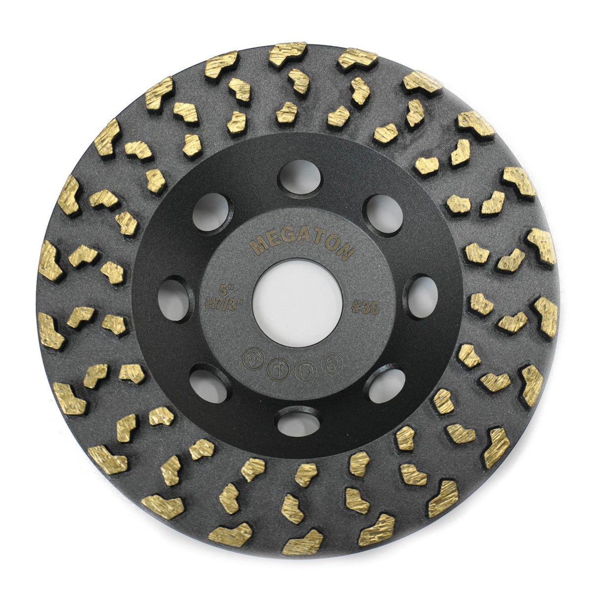megatron 5" diamond cup grinding removing disc wheel, main product view