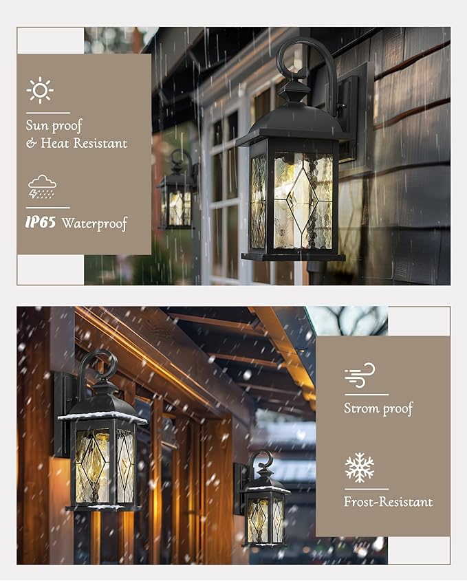 FEMILA 21" Large Exterior Wall Light Fixtures, Anti-Rust Waterproof Outdoor - Image 4