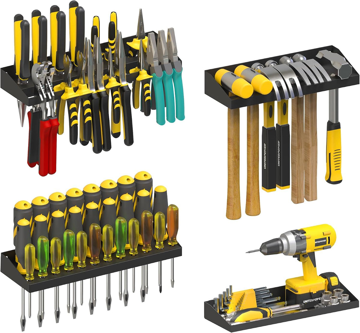 unitedpower wall mount hand tool storage set, screwdriver, main product view