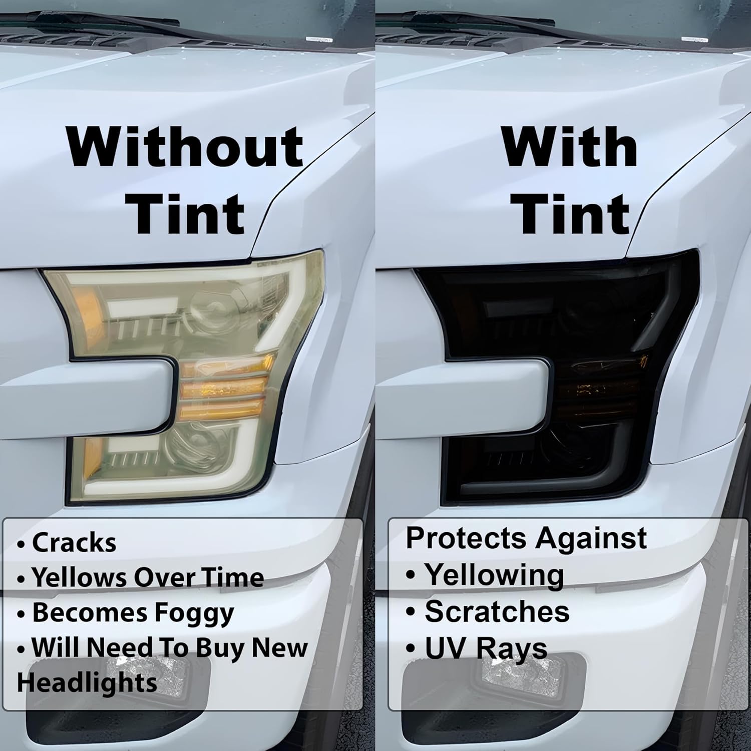BOGAR TECH DESIGNS For Lexus GX 2024-2026 Full Headlight Taillight Tint Kit Overlay, Dark Smoke