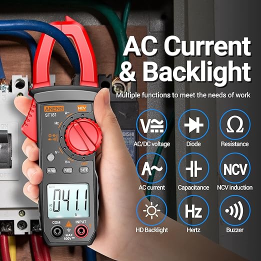 ANENG Digital Clamp Meter Multimeter Tester 4000 Counts - Image 2