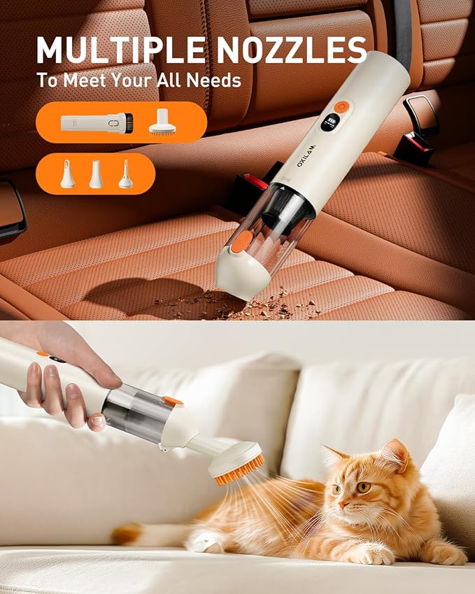 OXILAM 4 in 1 Car Vacuum