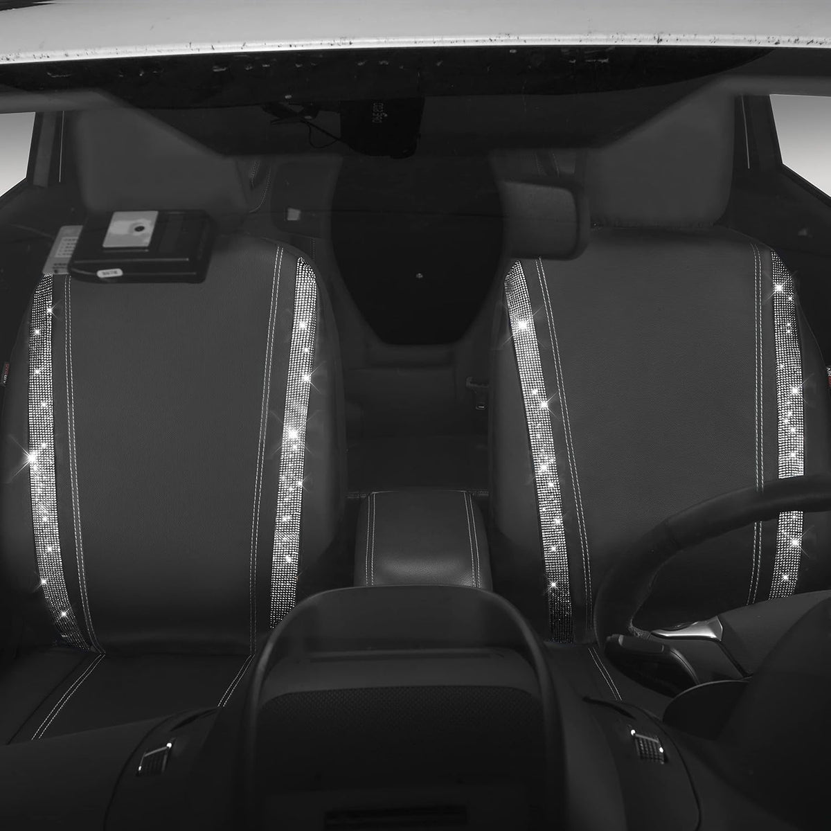 car pass leather bling diamond car seat cover, package contents