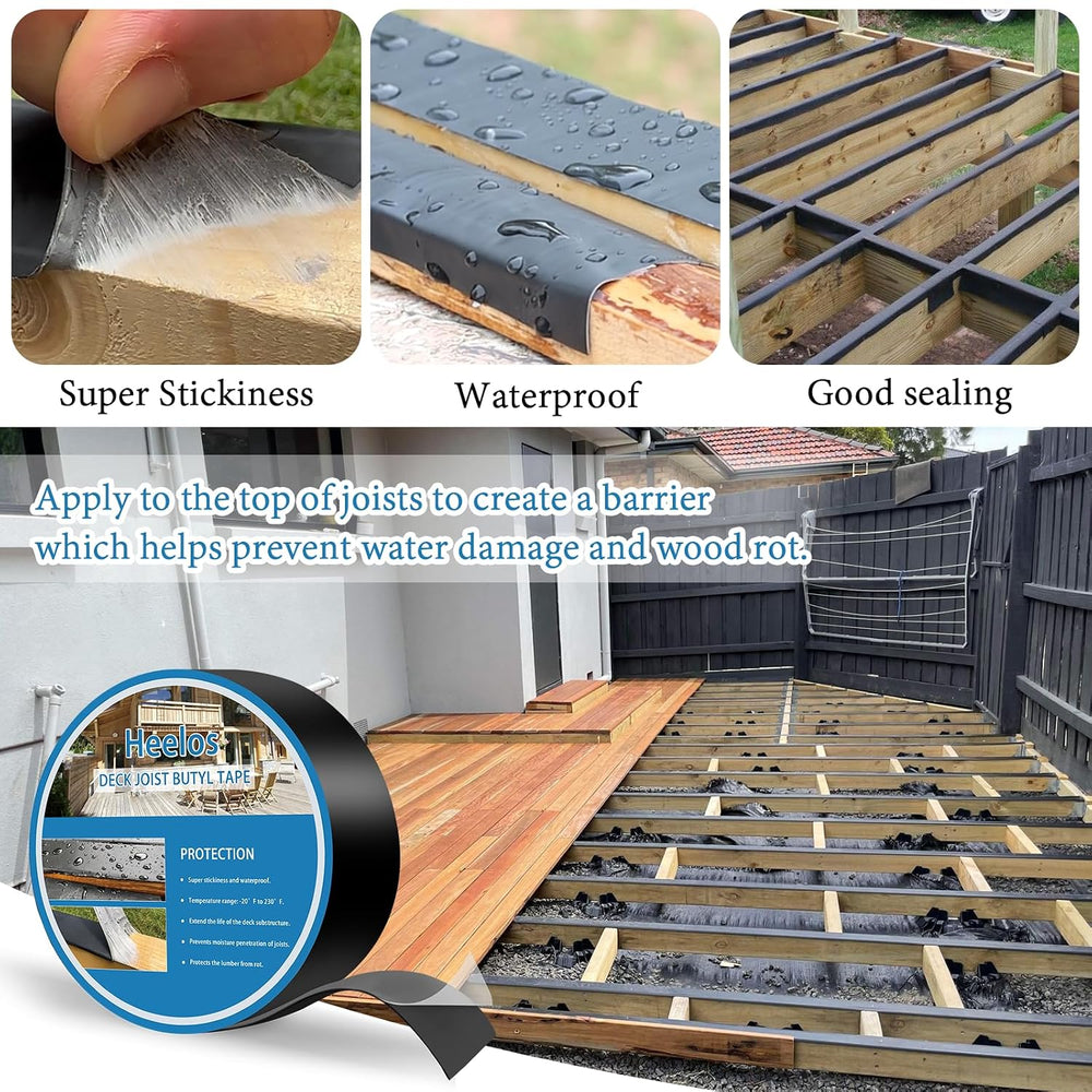 Joist Tape for Decking 2''×50',10 Pack Weather-Resistant Deck Joi...