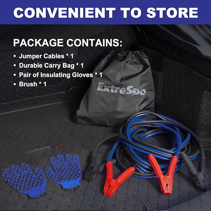 Heavy Duty Jumper Cables, 0 Gauge 25 Feet 1000Amp Booster Cables, UL Listed - Image 7
