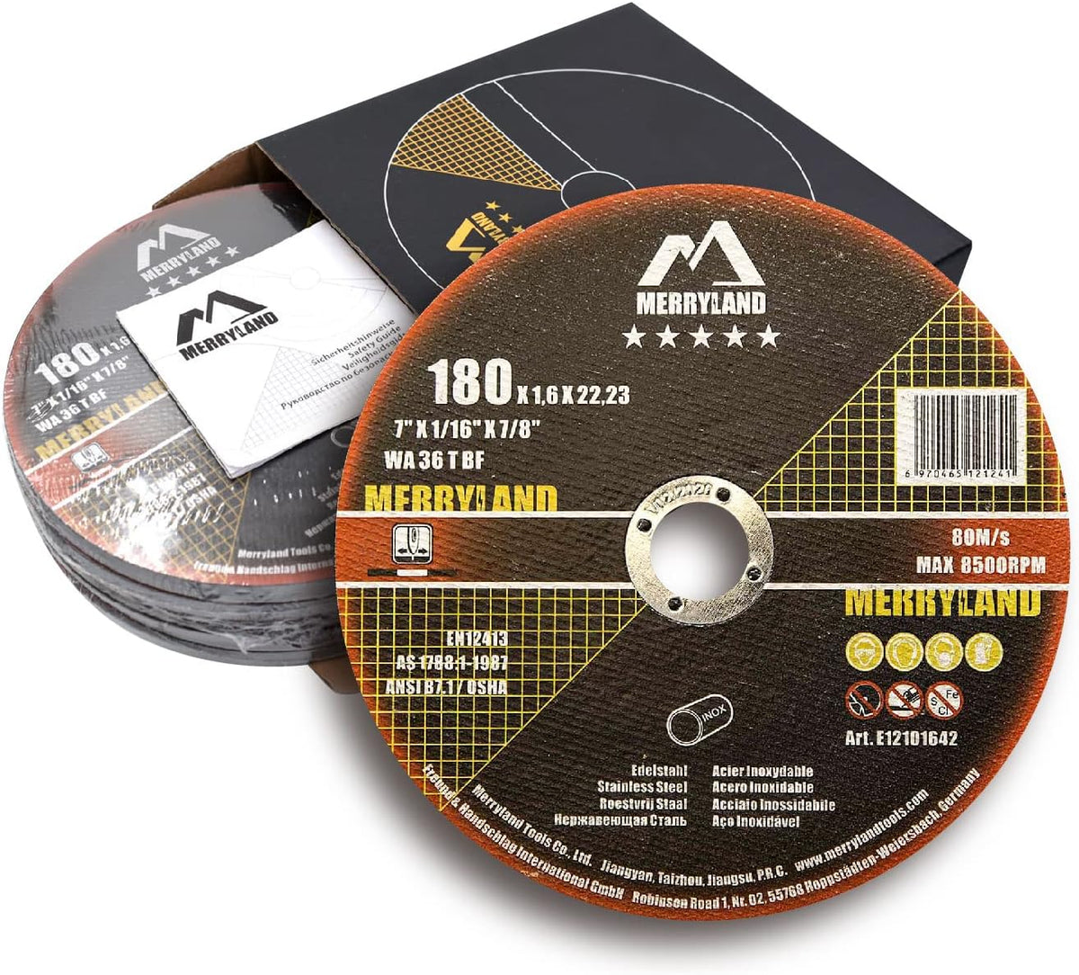 merryland 25 pack cut off wheel 7 inch, main product view