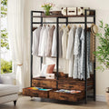 tribesigns freestanding closet organizer, garment rack with 4, main product view